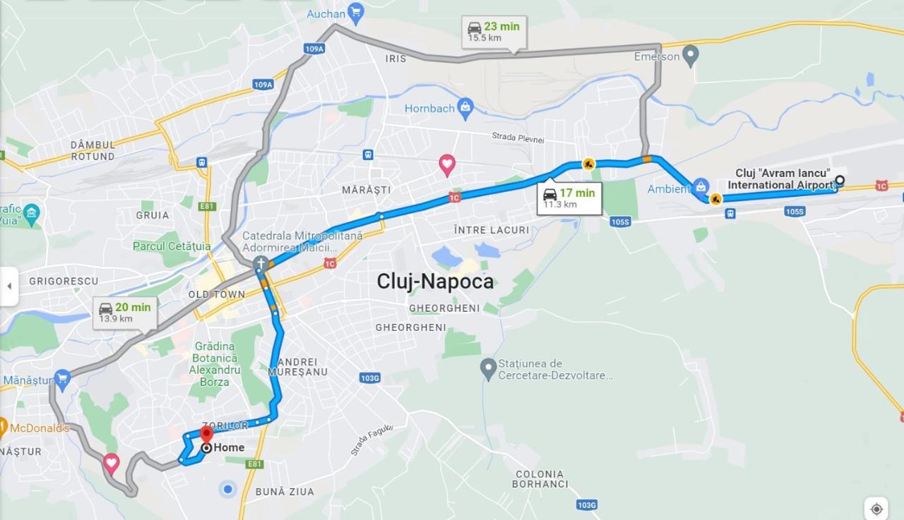 Cosy One Bedroom Flat With Free Parking & Wifi Cluj-Napoca Exterior foto